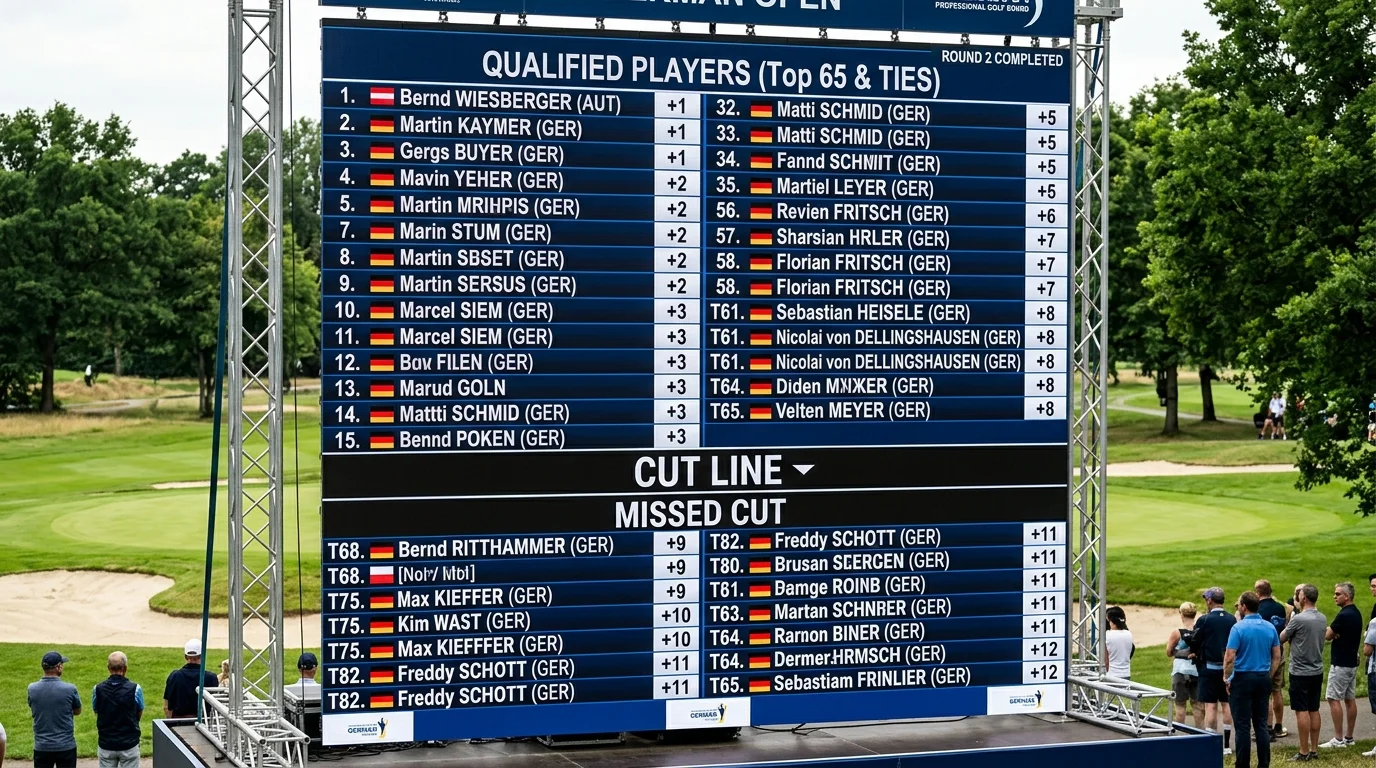 Feld Top 65 Qualifikation beim Golf Cut erklärt die Wettbasis für Make Cut und Miss Cut Märkte