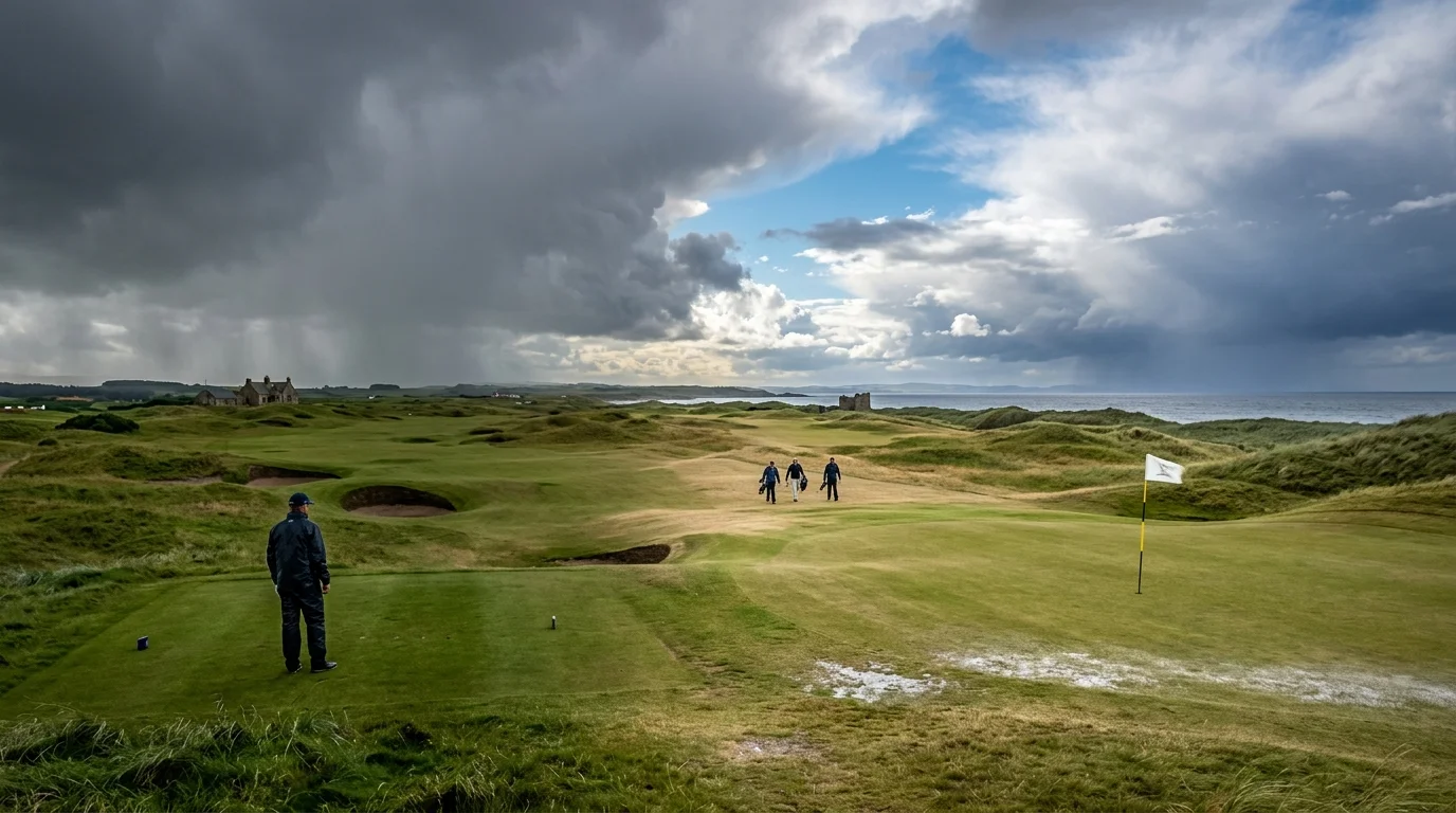Wettereinfluss auf First-Round-Leader Wetten beim Golf bei wechselnden Bedingungen auf Links Kursen