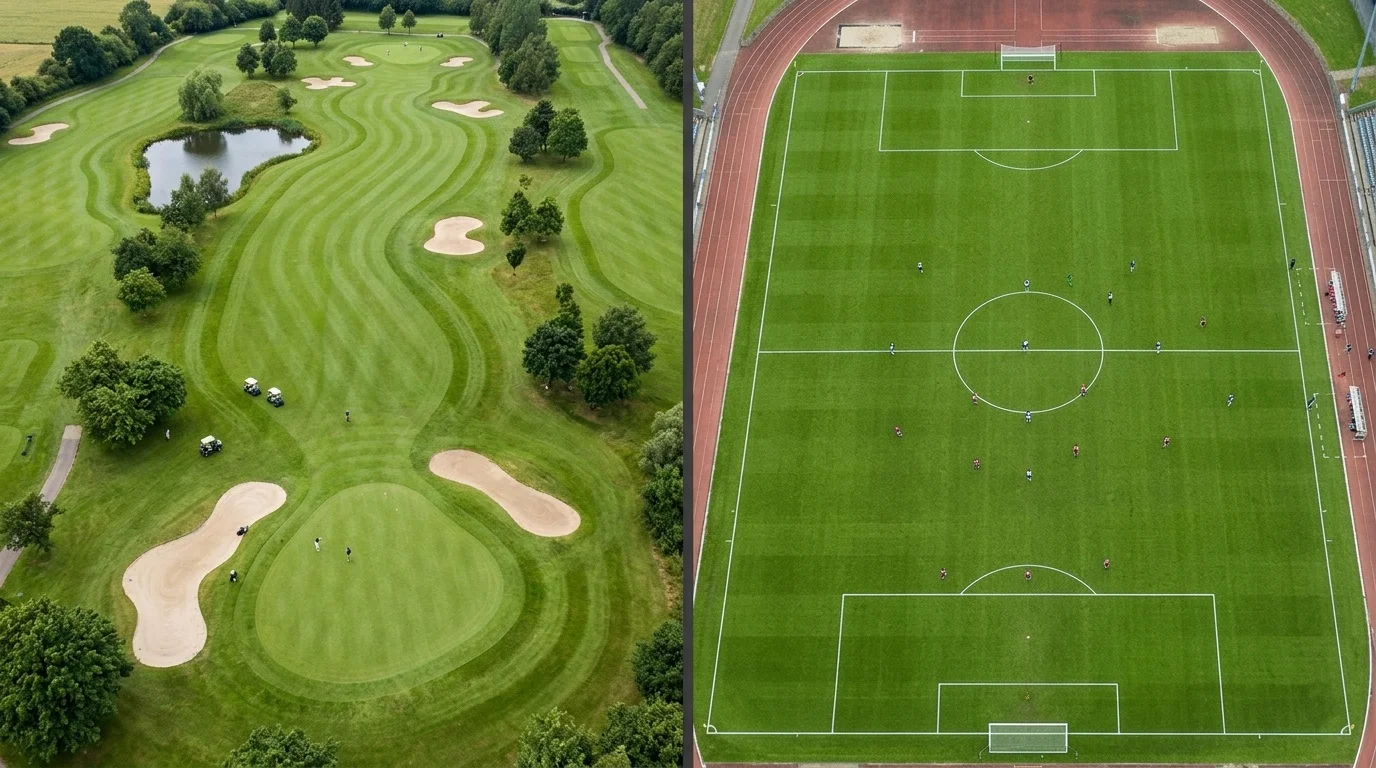 Vergleich des Quotenschlüssels bei Golf Wetten und Fußball Wetten — warum der Overround im Golf wichtiger ist
