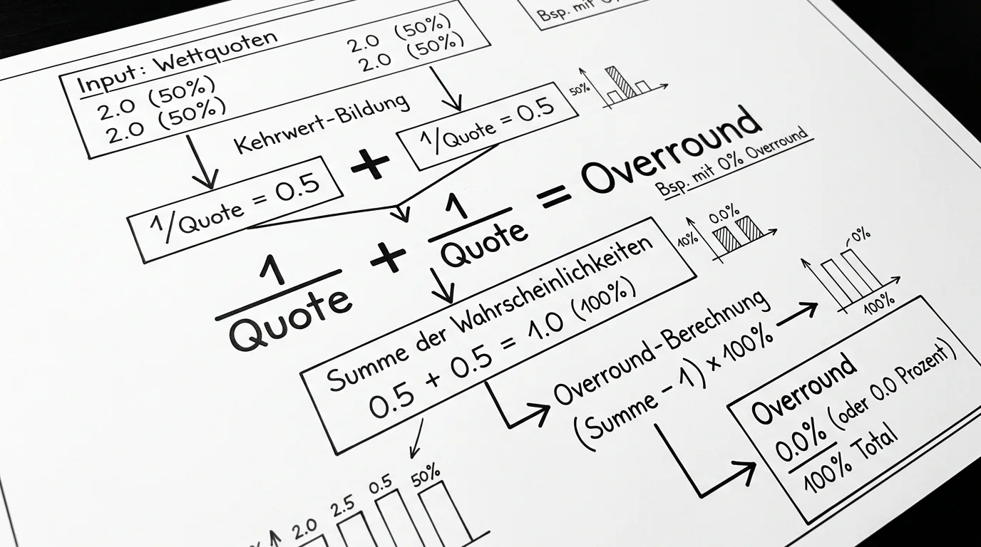 Berechnung des Overround beim Golf Quotenschlüssel — mathematische Grundlage für Sportwetten Analyse