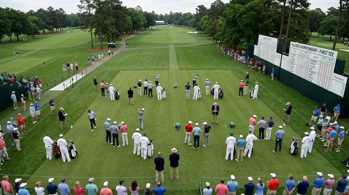 Großes Starterfeld beim Major-Turnier - 156 Profis beim Golfturnier am ersten Abschlag