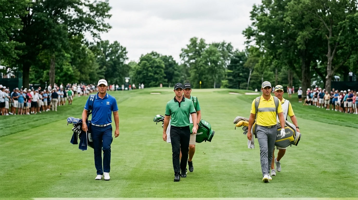 Dreiball-Wette beim Golf — Rundensieger unter drei gemeinsam startenden Spielern