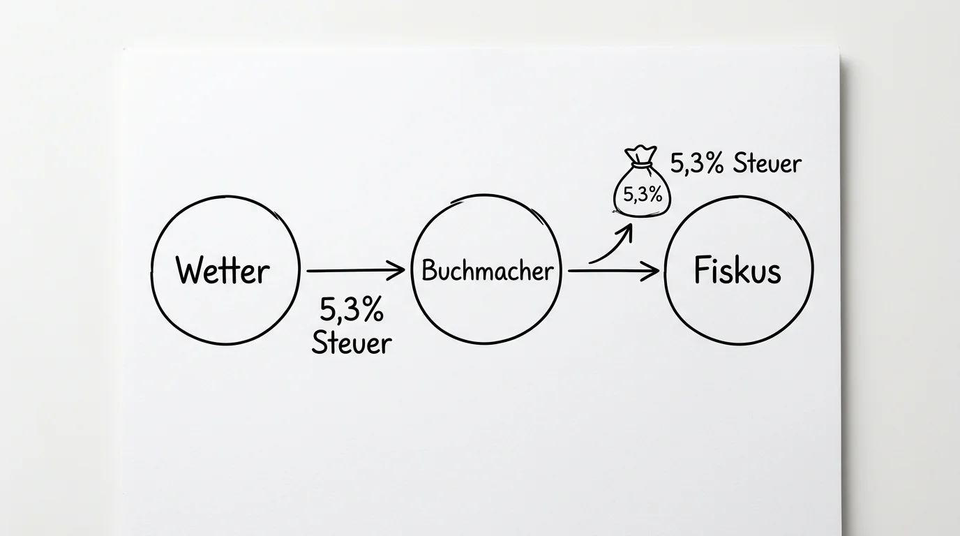 Mechanismus der Wettsteuer-Übernahme durch Buchmacher bei Golf Sportwetten in Deutschland