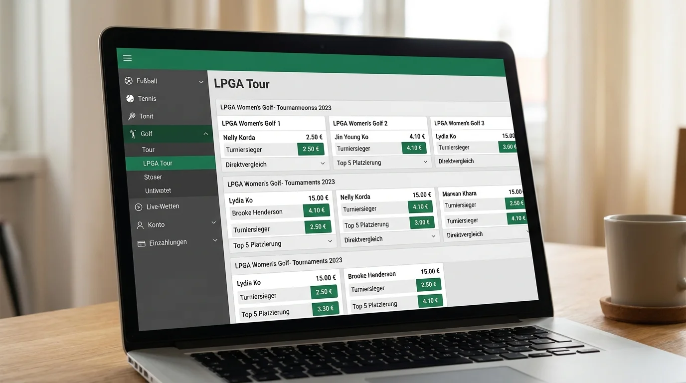 LPGA Tour Wettanbieter Deutschland Unibet bet365 Marktabdeckung Damengolf