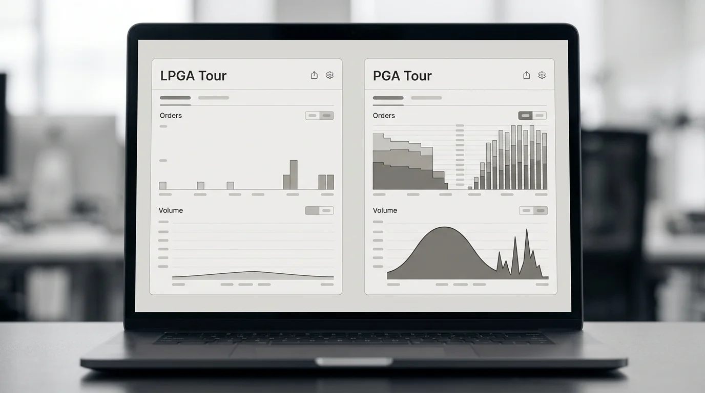 LPGA Wettmarkt Strukturunterschiede PGA Tour Vergleich Marktvolumen Quoten Damengolf