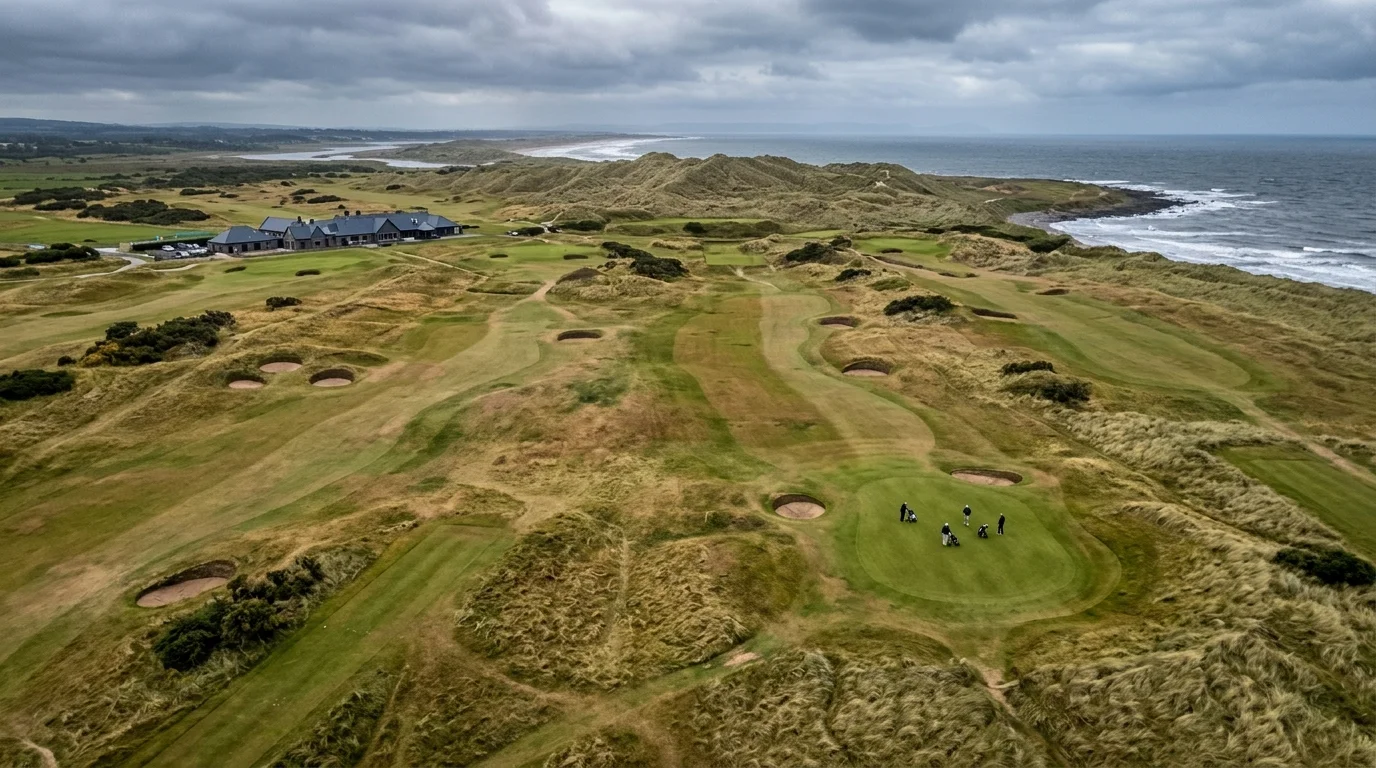 Links-Kurs beim The Open Championship — Fairway-Struktur und Wetterfaktoren für Golf-Wetter erklärt