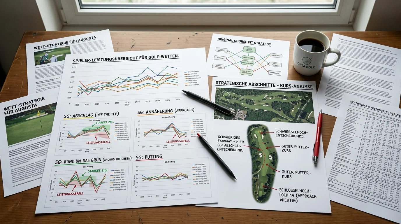 Strokes-Gained-Analyse und Course-Fit-Methodik für Golf Wetten: Spielerstärken mit Kurseigenschaften abgleichen für bessere Wettstrategie
