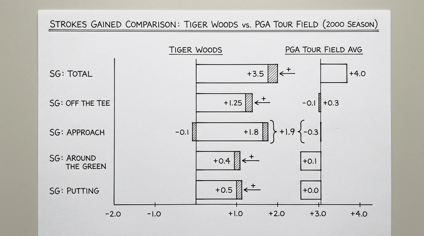 Strokes Gained Kennzahl beim Golf erklärt — wie SG die Spielerleistung im Vergleich zum Feld misst